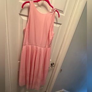 Banana Republic pink pleated dress